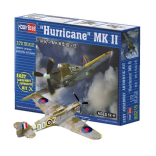 KIT PARA MONTAR HOBBY BOSS AVIÃO CAÇA "HURRICANE" MK II 1/72 HBS ZF-80215